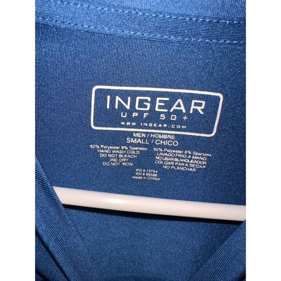 Lake George New York Performance Blue Shirt Mens Small - Picture 3 of 4